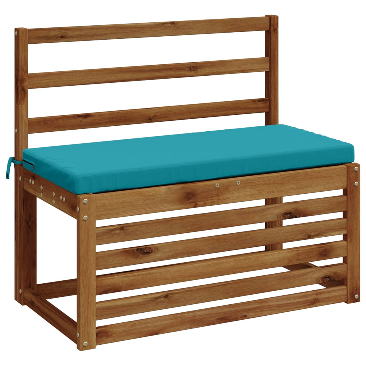 Bench Cushion SOEST 100% Polyester Turquoise 80 x 40 x 5 cm