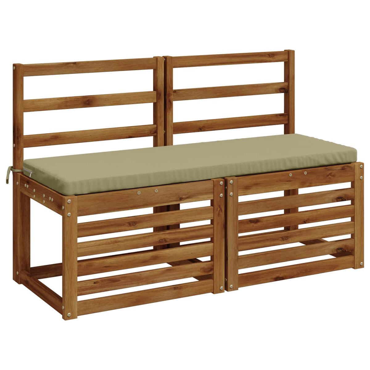 Bench Cushion SOEST 100% Polyester Light Green 100 x 40 x 5 cm