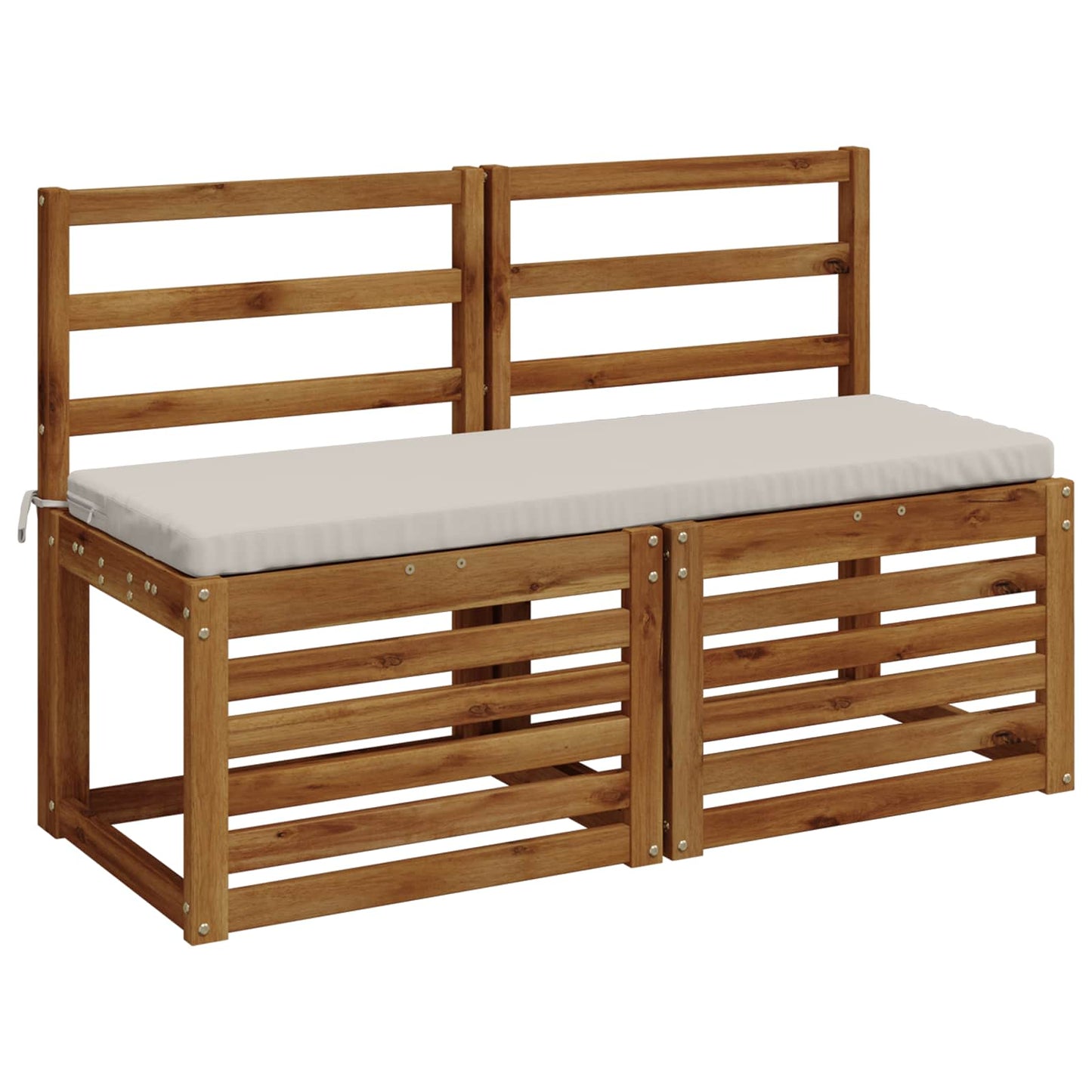 Bench Cushion SOEST 100% Polyester White 100 x 40 x 5 cm