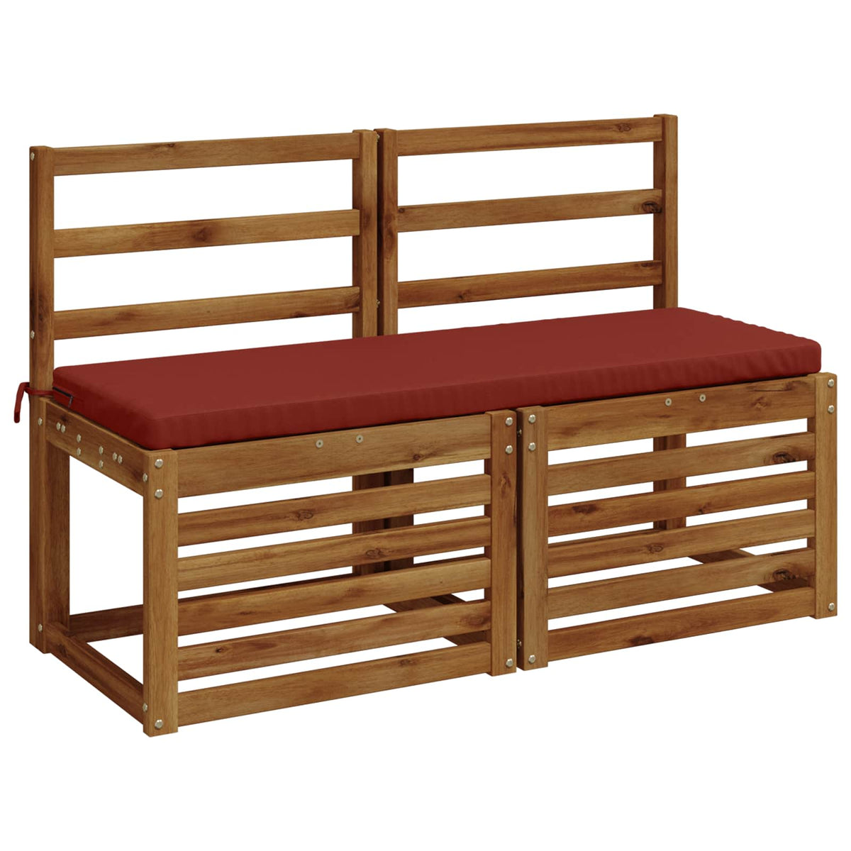 Bench Cushion SOEST 100% Polyester Red 100 x 40 x 5 cm