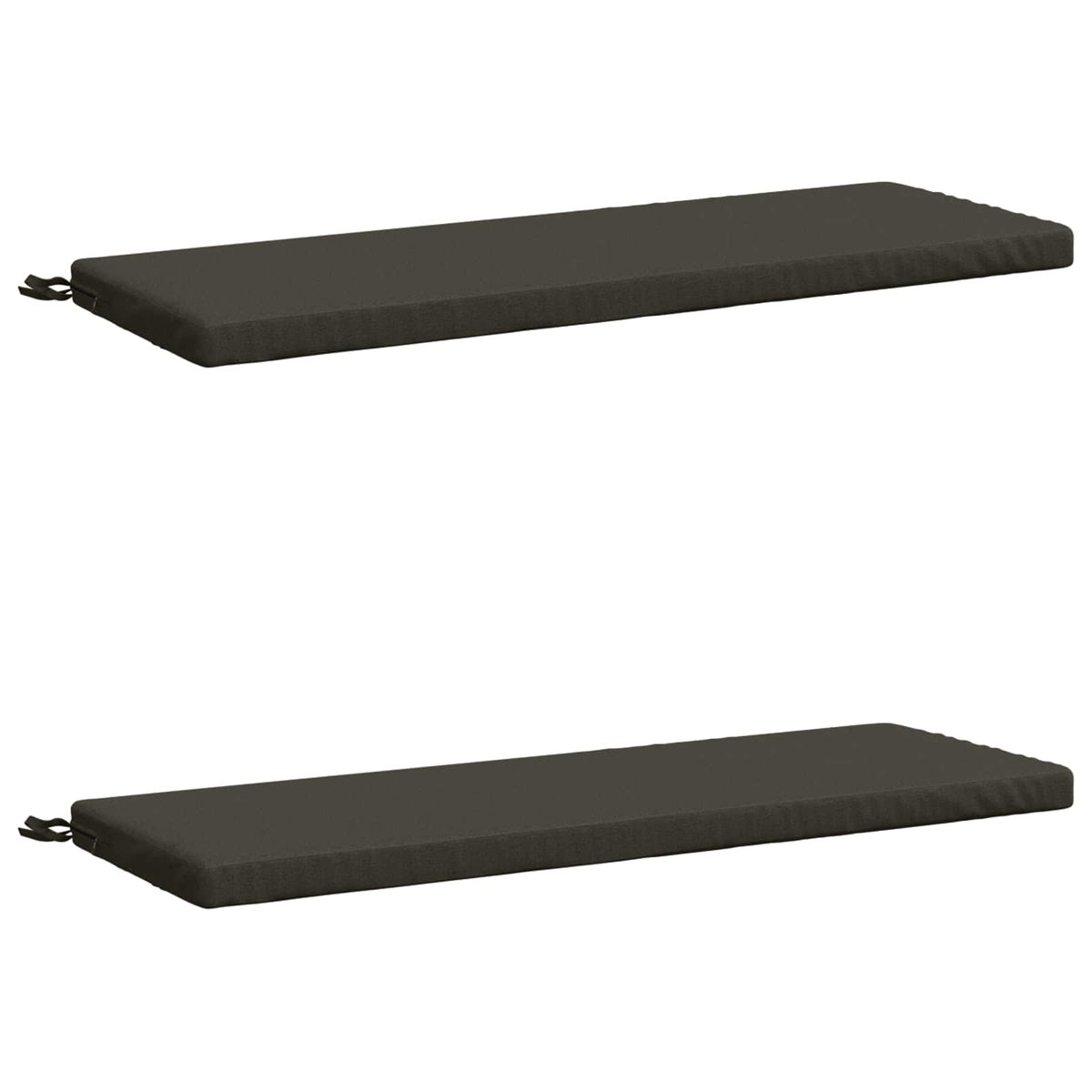 Bench Cushions SOEST 2 pcs 100% Polyester Anthracite