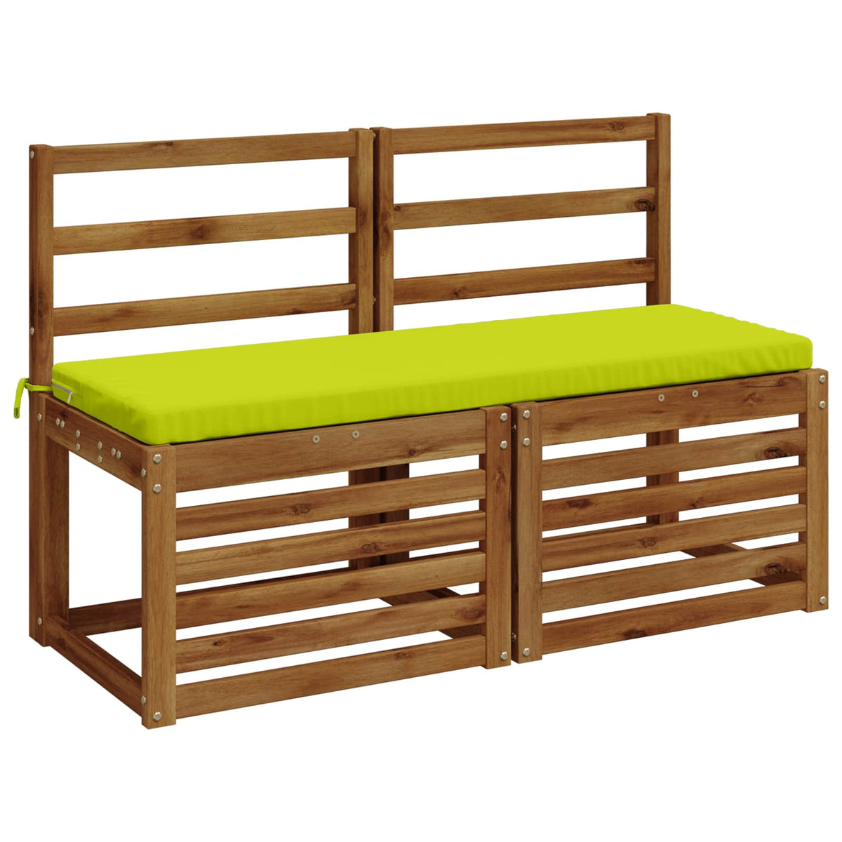 Bench Cushion SOEST 100% Polyester Bright Green 100 x 40 x 5 cm