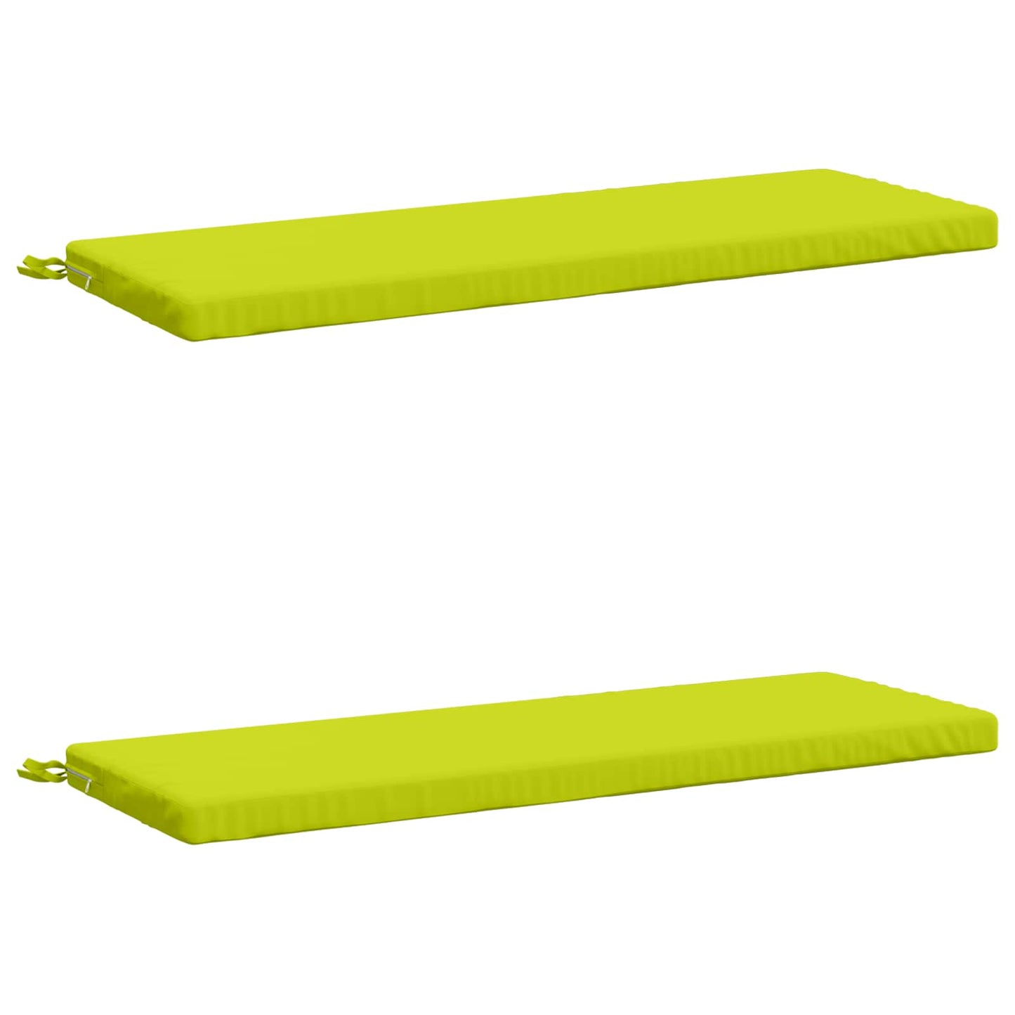 2-Piece Bench Cushions SOEST 2 pcs 100% Polyester Bright Green