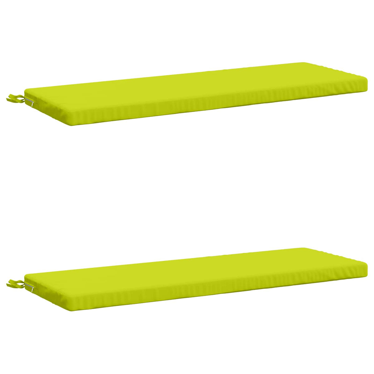 Bench Cushions SOEST 2 pcs 100% Polyester Bright Green