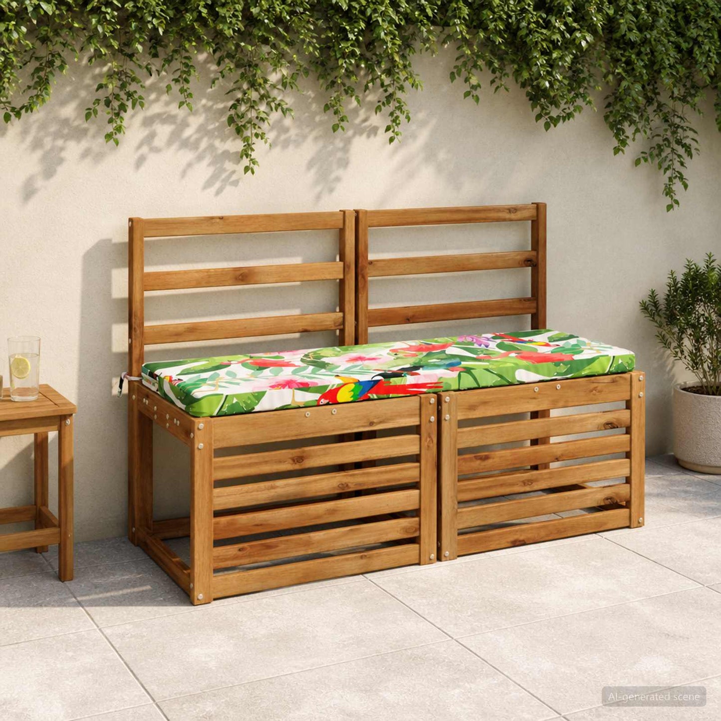 Bench Cushion SOEST 100% Polyester Multicolour 110 x 40 x 5 cm