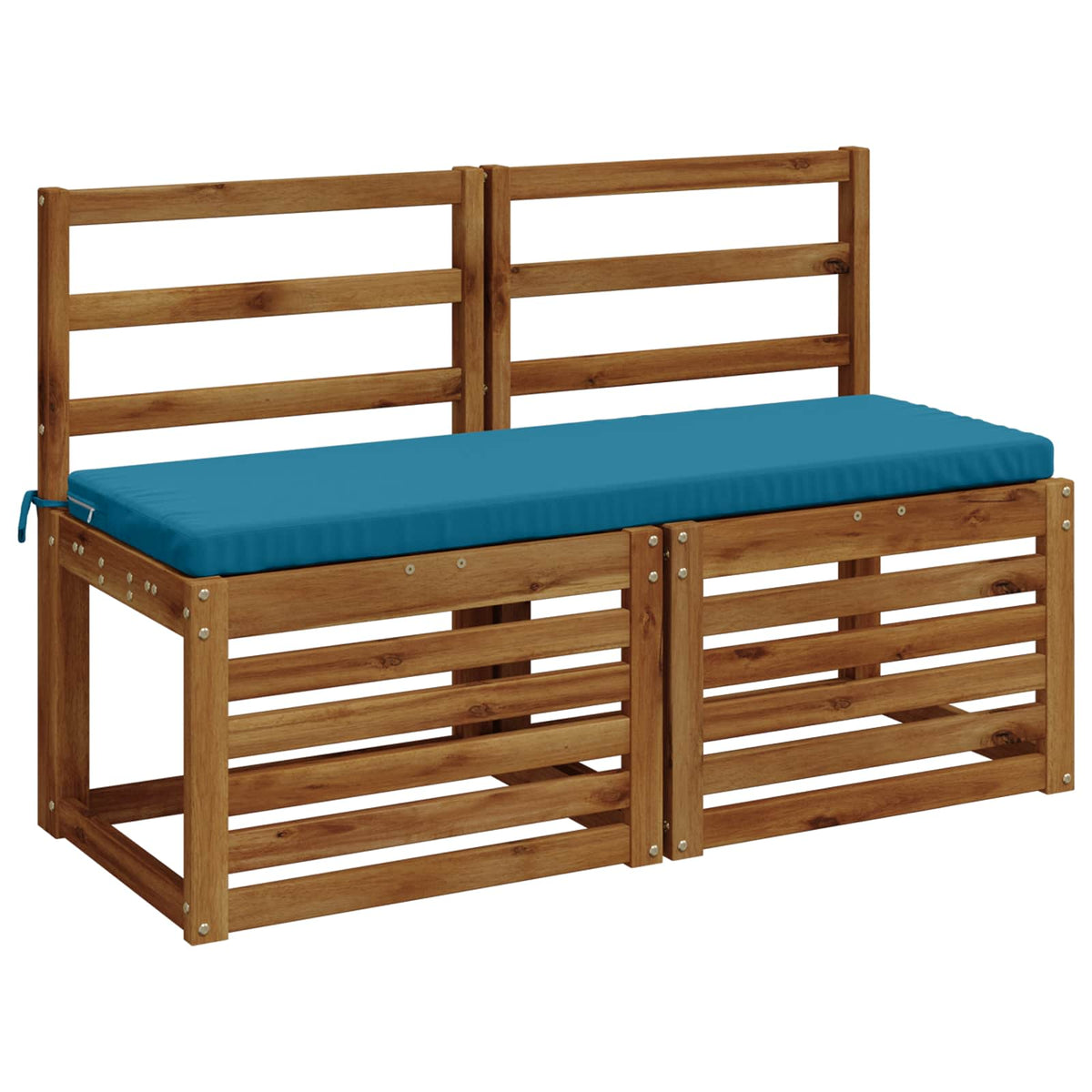Bench Cushion SOEST 100% Polyester Light Blue 100 x 40 x 5 cm