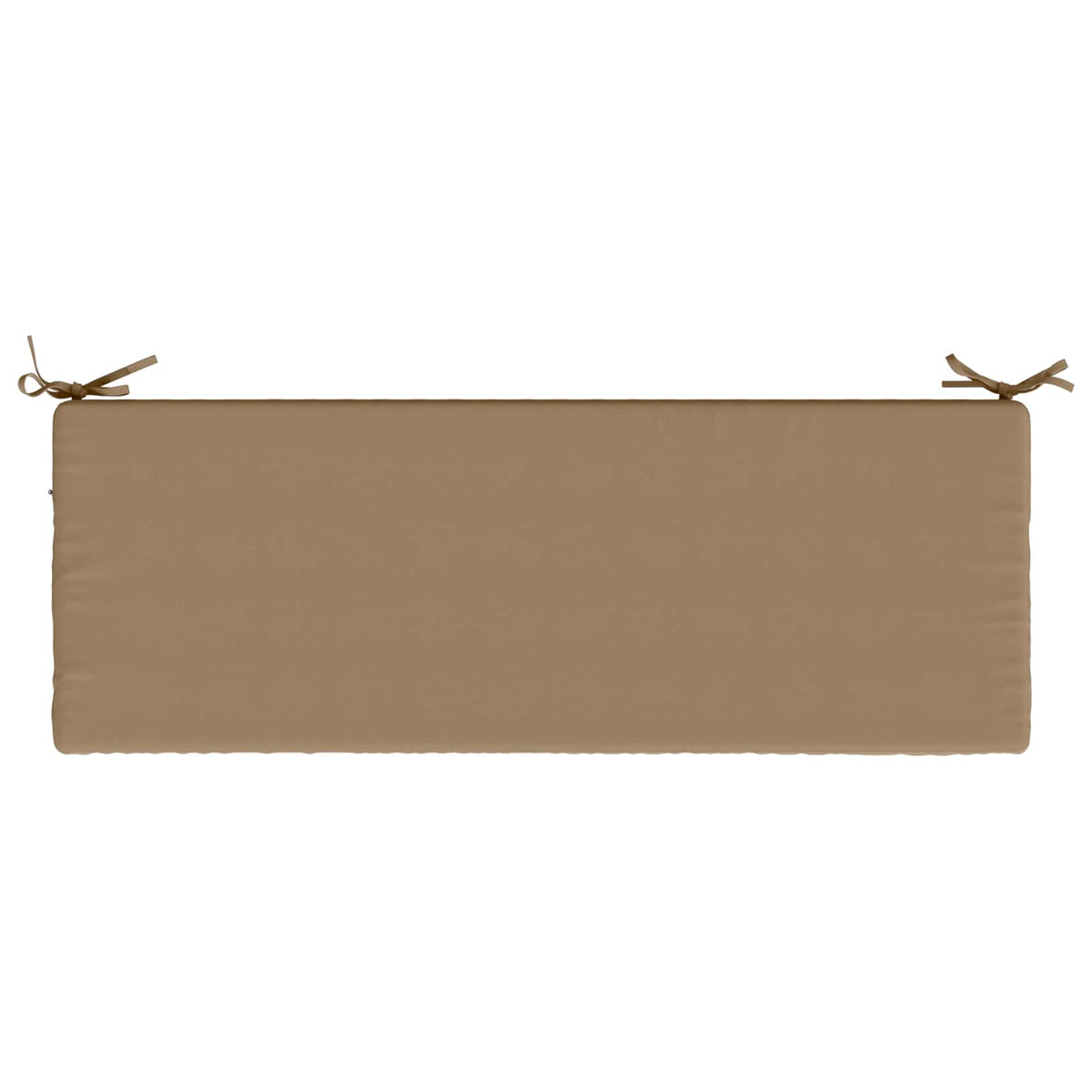 2-Piece Bench Cushions SOEST 2 pcs 100% Polyester Taupe