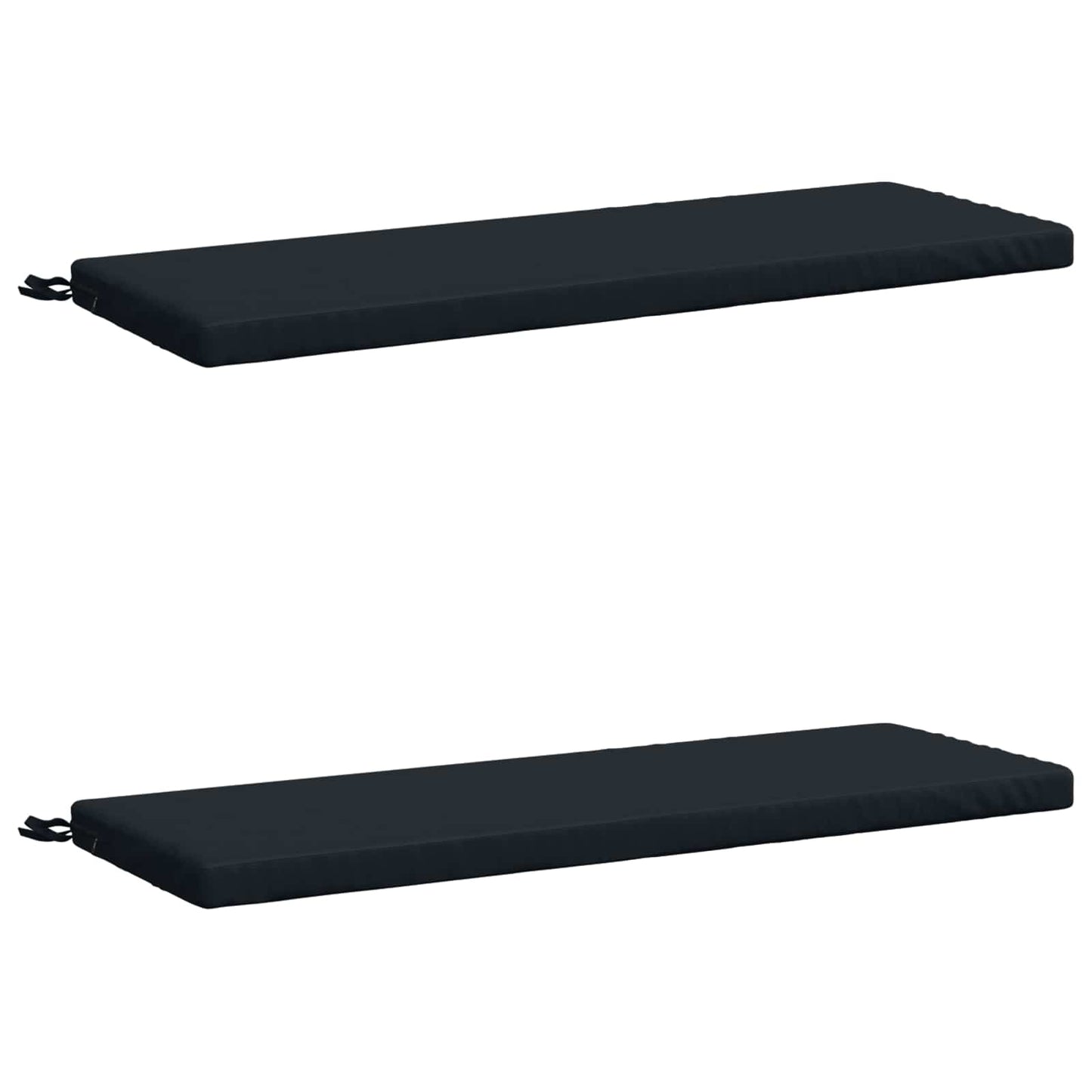 2-Piece Bench Cushions SOEST 2 pcs 100% Polyester Dark Blue