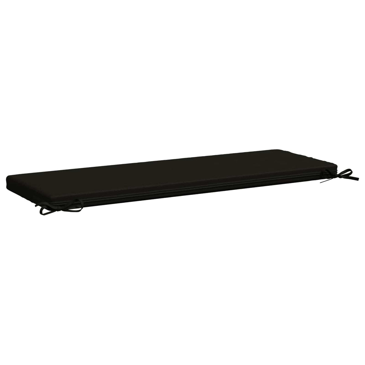 Bench Cushion SOEST 100% Polyester Black 110 x 40 x 5 cm