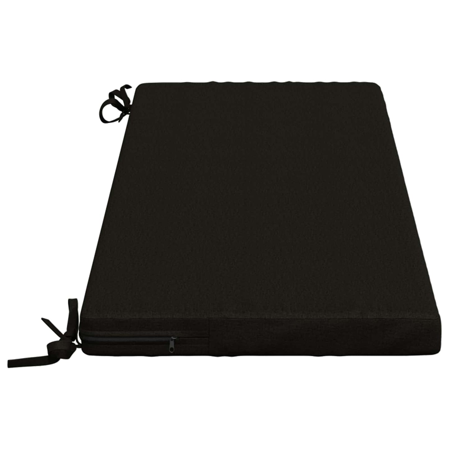 Bench Cushion SOEST 100% Polyester Black 110 x 40 x 5 cm