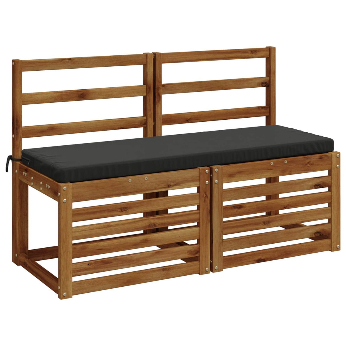 Bench Cushion SOEST 100% Polyester Anthracite 110 x 40 x 5 cm