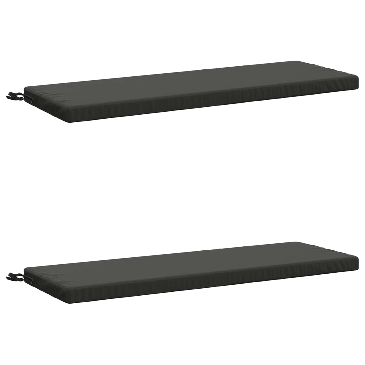 Bench Cushions SOEST 2 pcs 100% Polyester Anthracite