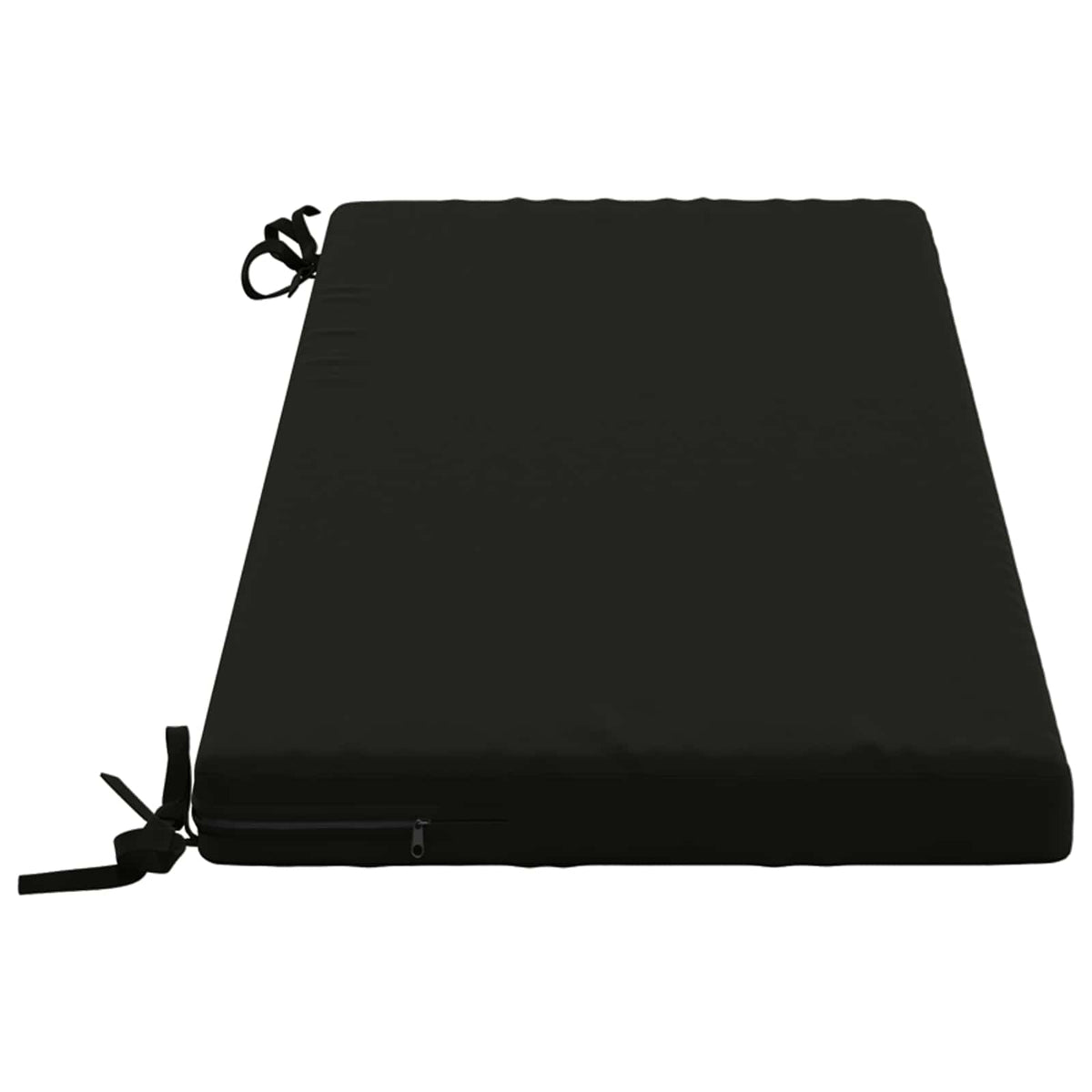 Bench Cushion SOEST 100% Polyester Black 110 x 40 x 5 cm