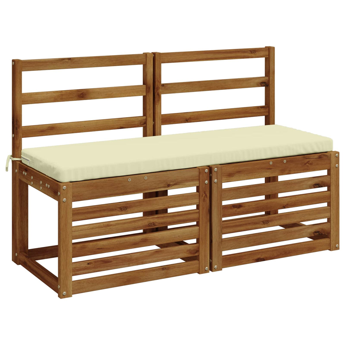 Bench Cushion SOEST 100% Polyester Cream 110 x 40 x 5 cm
