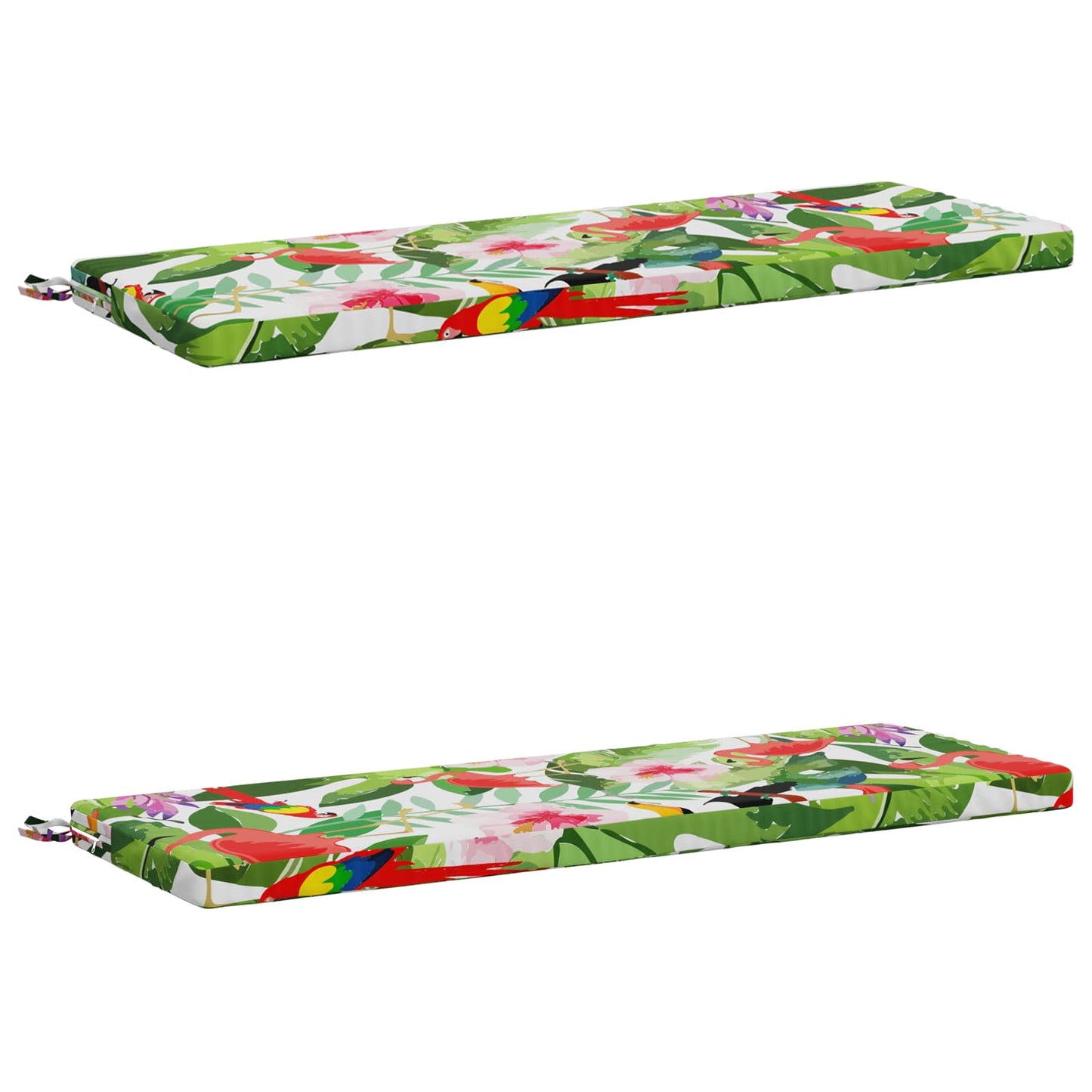2-Piece Bench Cushions SOEST 2 pcs 100% Polyester Multicolour