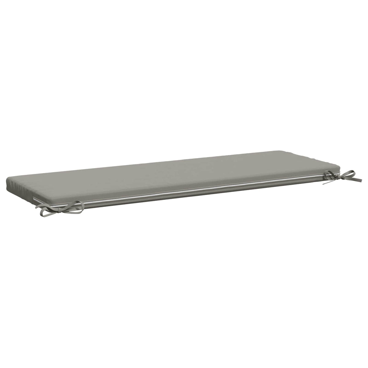 Bench Cushions SOEST 2 pcs 100% Polyester Grey 110 x 40 x 5 cm