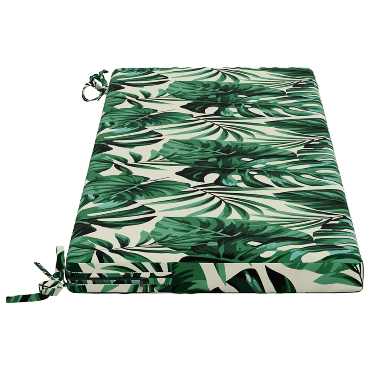 Bench Cushions SOEST 2 pcs 100% Polyester Leaf Pattern