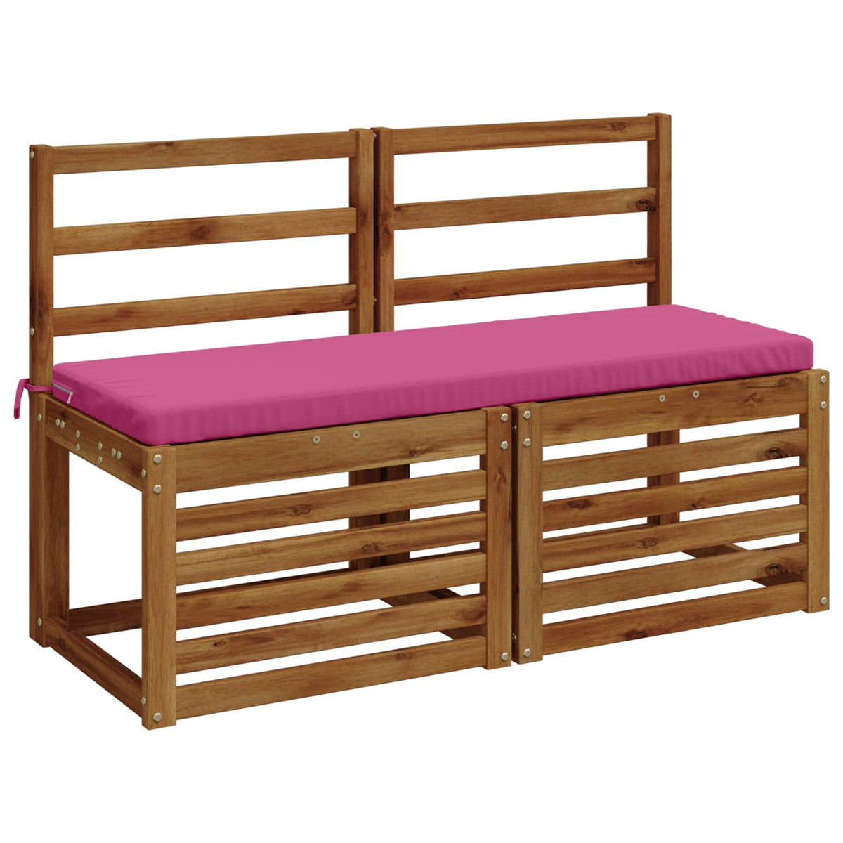 Bench Cushion SOEST 100% Polyester Pink 110 x 40 x 5 cm