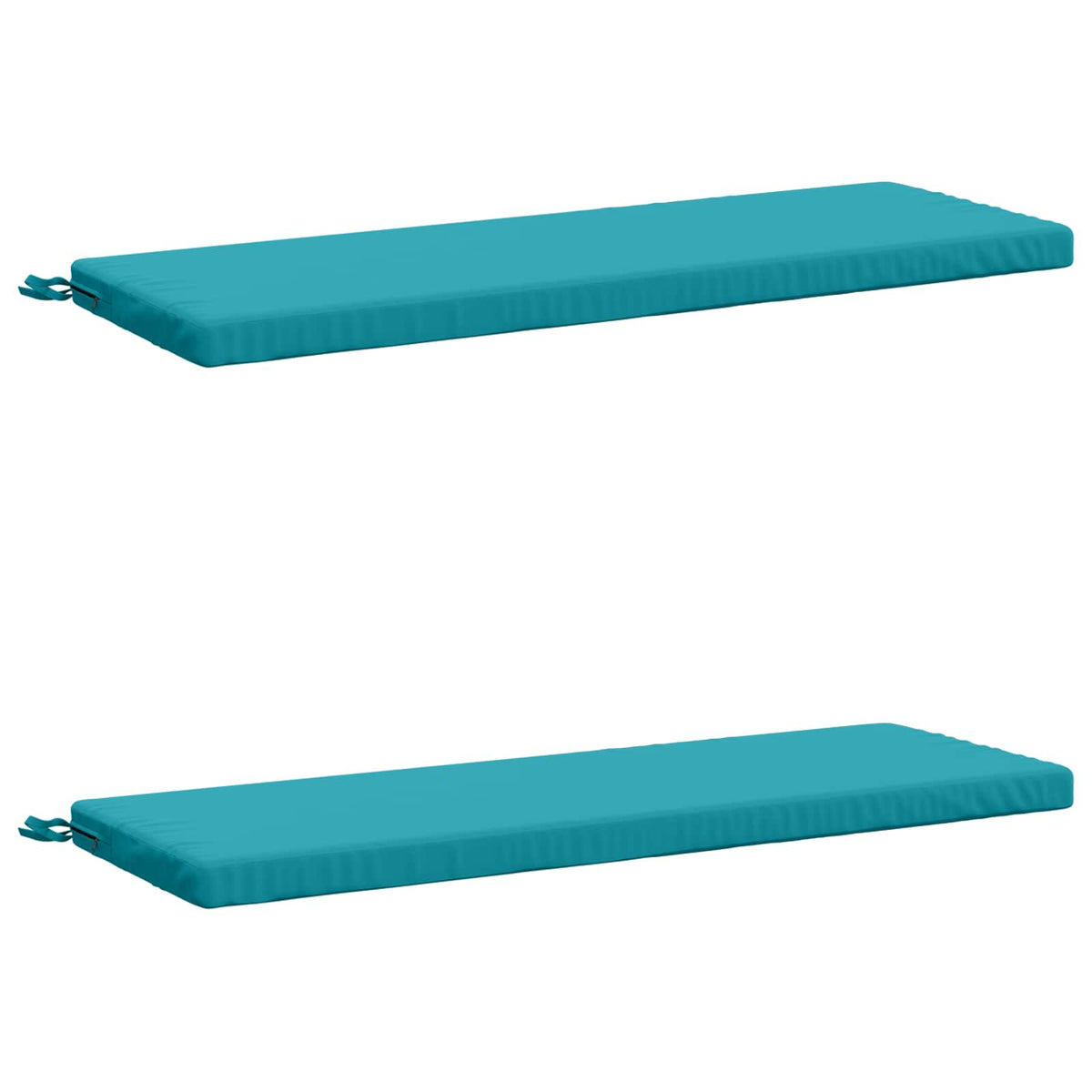 Bench Cushions SOEST 2 pcs 100% Polyester Turquoise