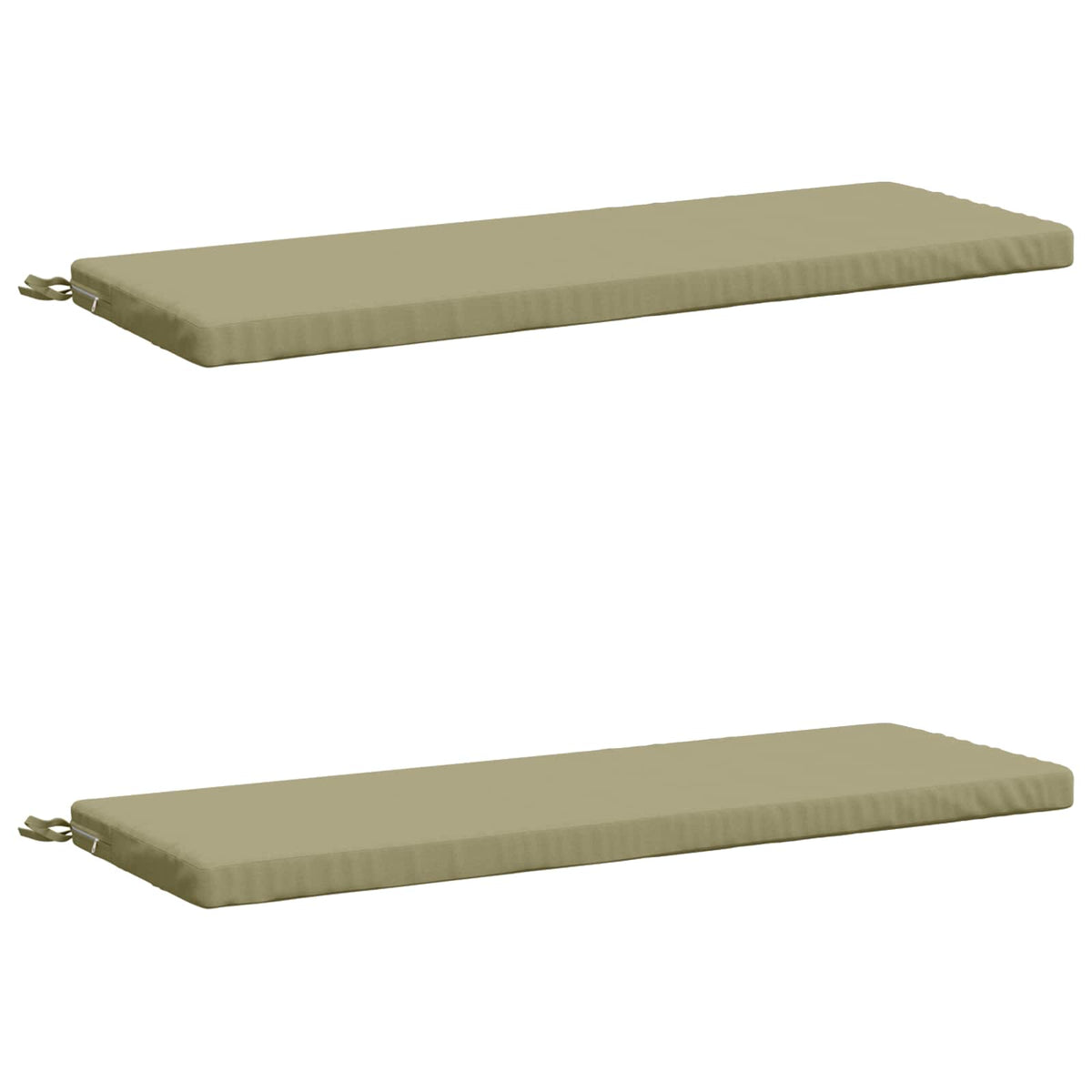 Bench Cushions SOEST 2 pcs 100% Polyester Light Green