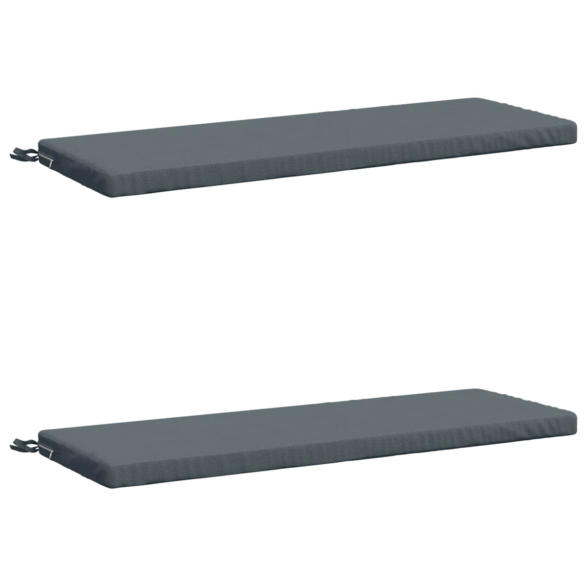 Bench Cushions SOEST 2 pcs 100% Polyester Blue 120 x 40 x 5 cm