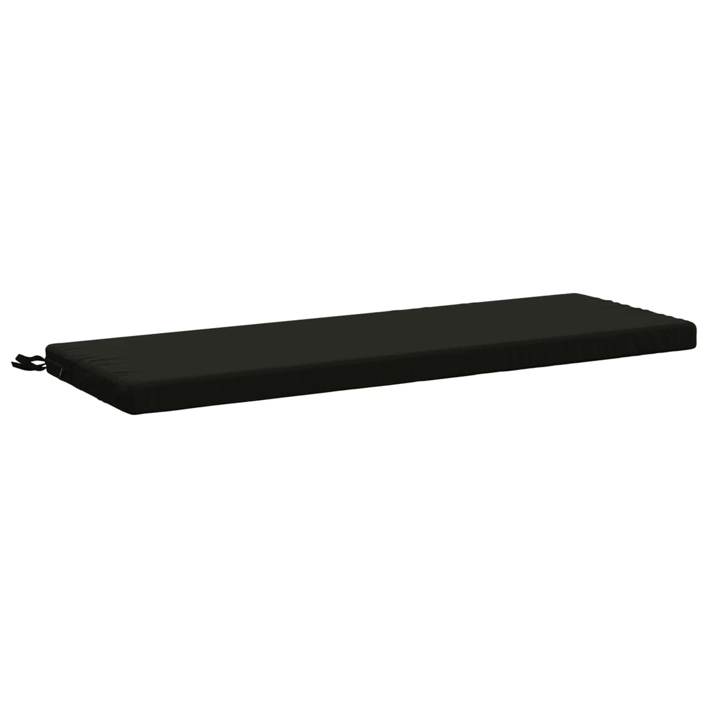 Bench Cushion SOEST 100% Polyester Black 120 x 40 x 5 cm