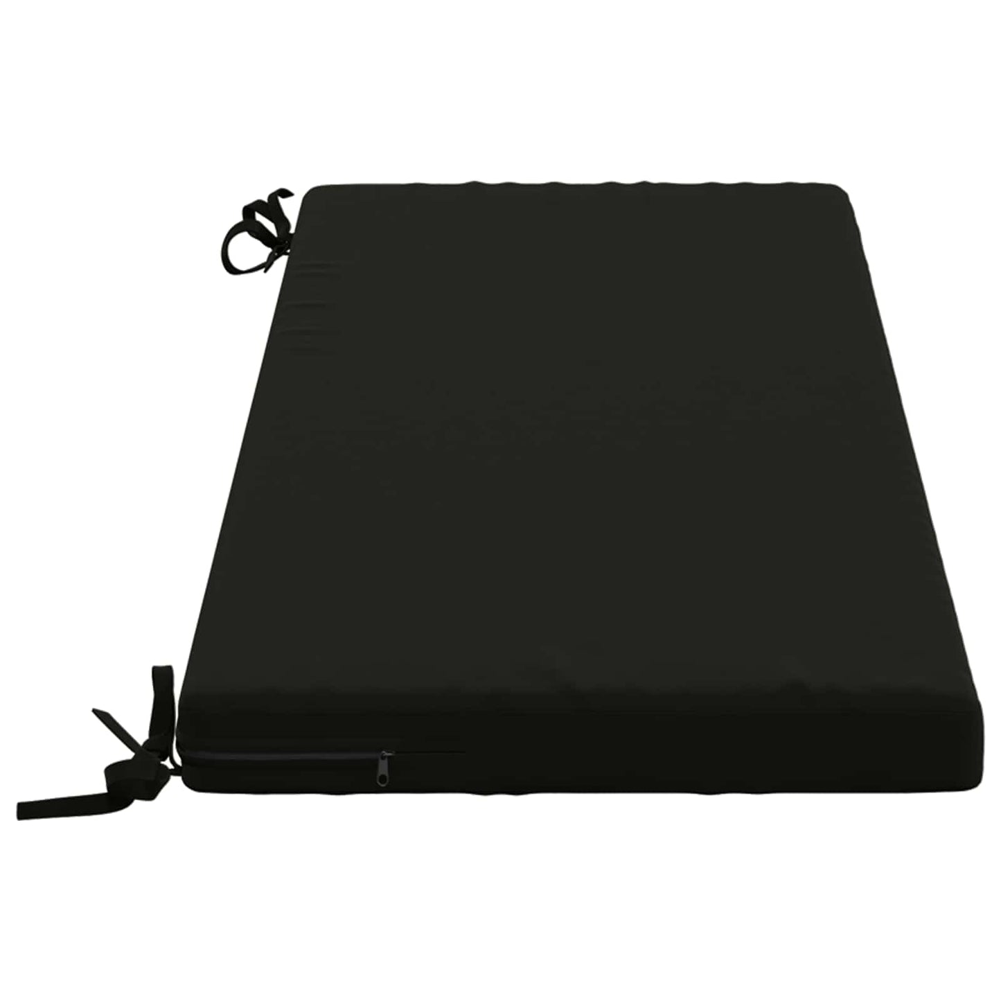 Bench Cushion SOEST 100% Polyester Black 120 x 40 x 5 cm