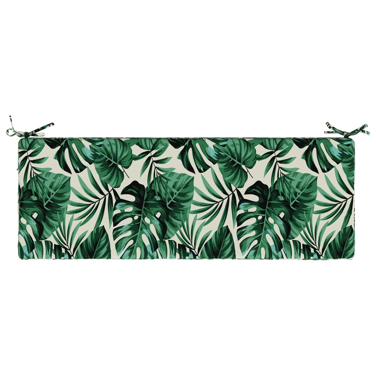 Bench Cushion SOEST 100% Polyester Leaf Pattern 120 x 40 x 5 cm