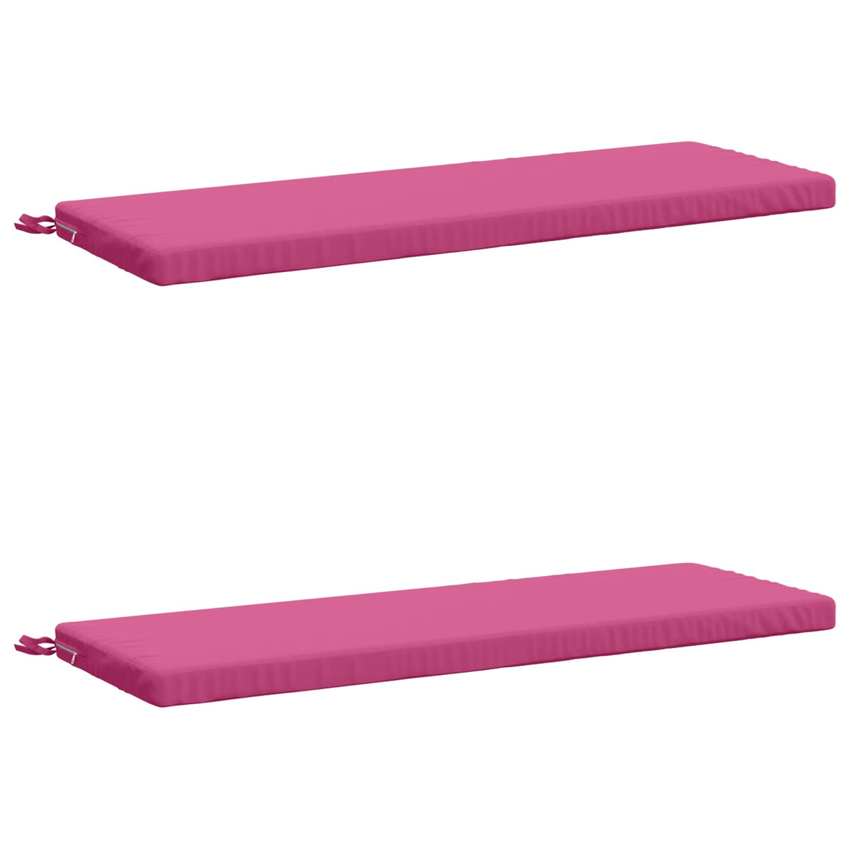 Bench Cushions SOEST 2 pcs 100% Polyester Pink 120 x 40 x 5 cm