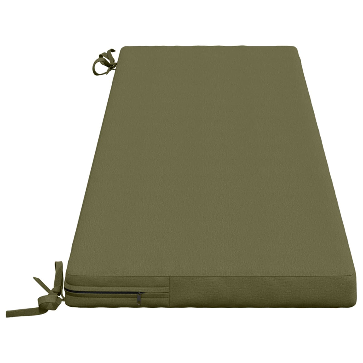 Bench Cushion SOEST 100% Polyester Olive Green 140 x 40 x 5 cm