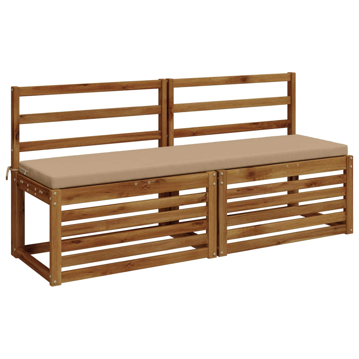 Bench Cushions SOEST 2 pcs 100% Polyester Sand 140 x 40 x 5 cm