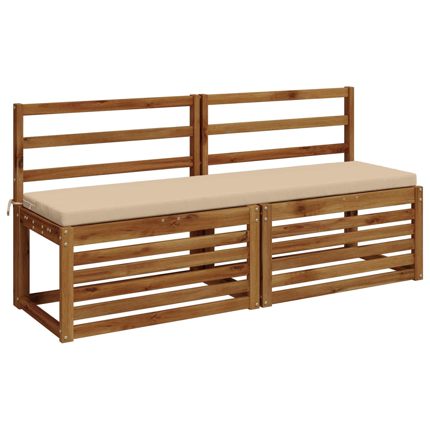Bench Cushion SOEST 100% Polyester Cream 140 x 40 x 5 cm