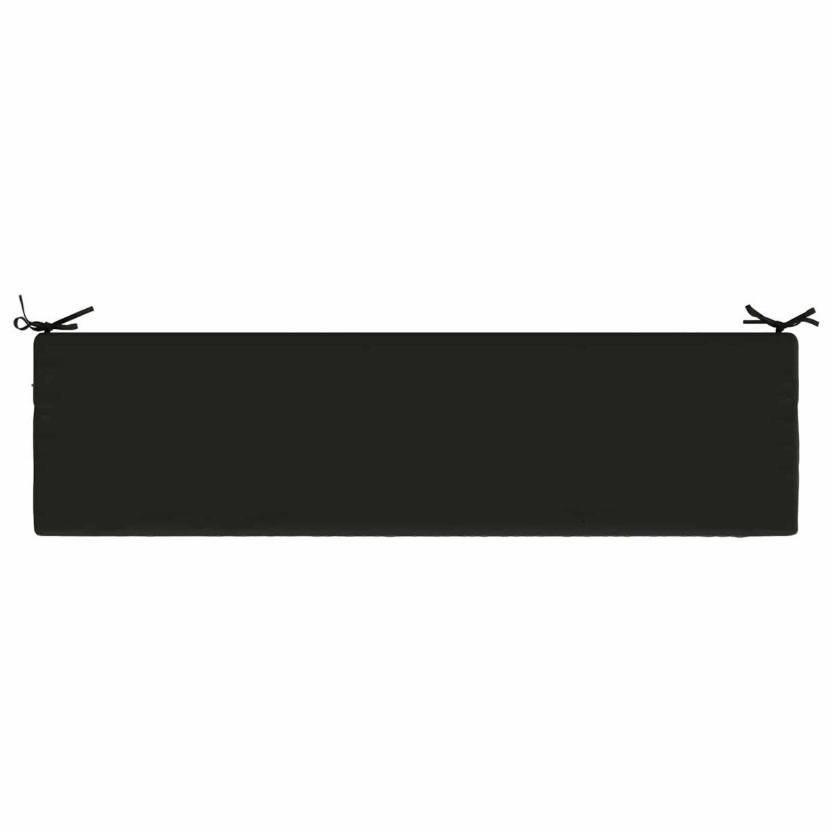 Bench Cushion SOEST 100% Polyester Black 140 x 40 x 5 cm
