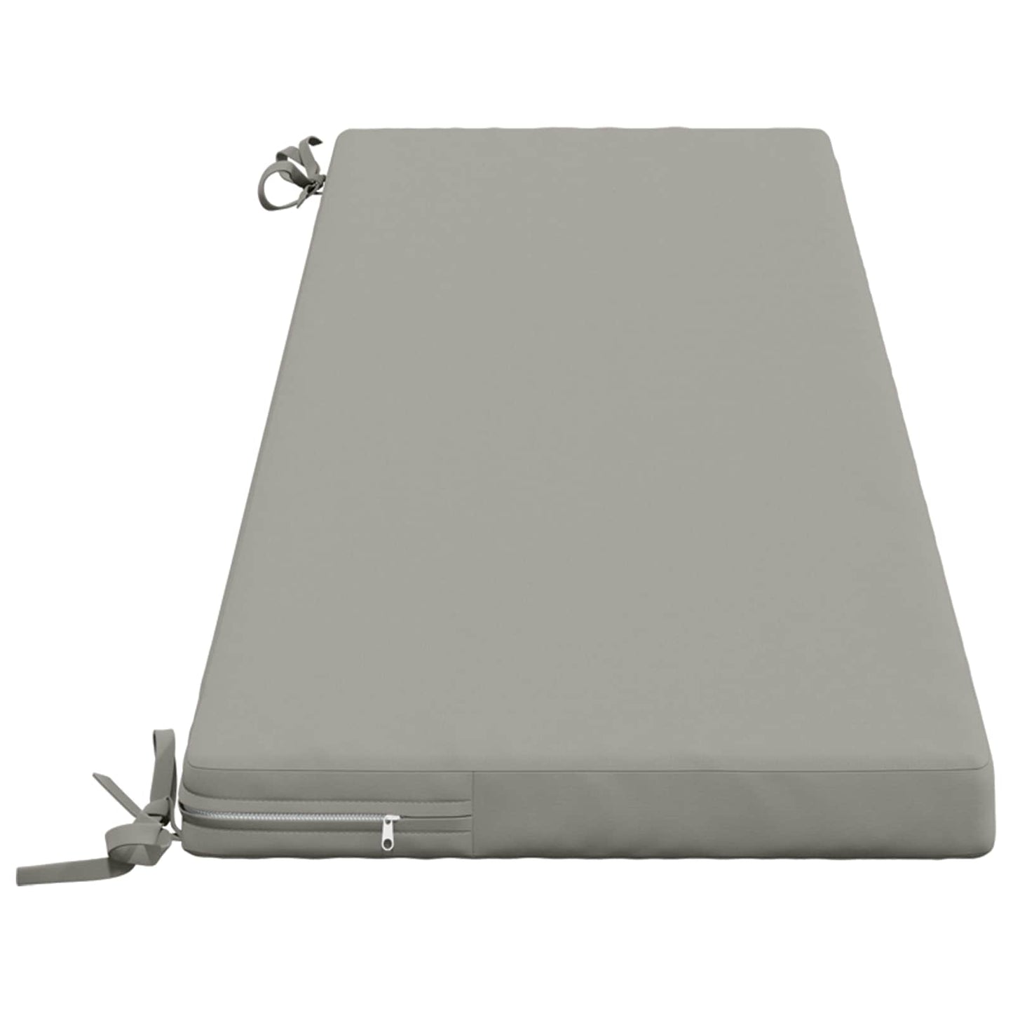 Bench Cushion SOEST 100% Polyester Grey 140 x 40 x 5 cm