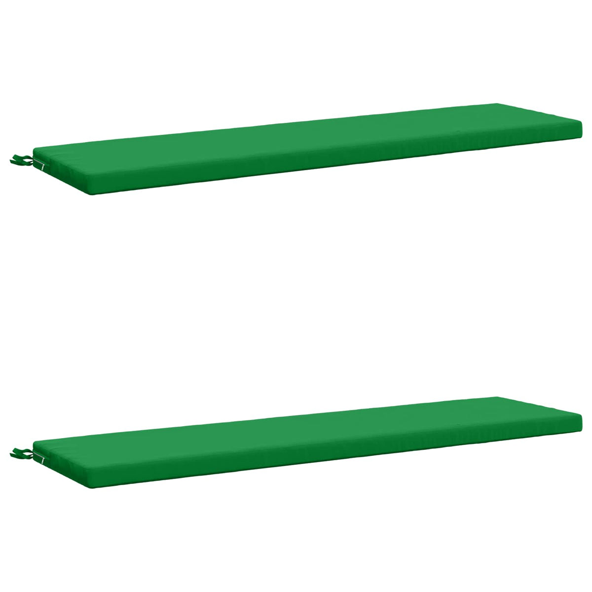 Bench Cushions SOEST 2 pcs 100% Polyester Green 140 x 40 x 5 cm