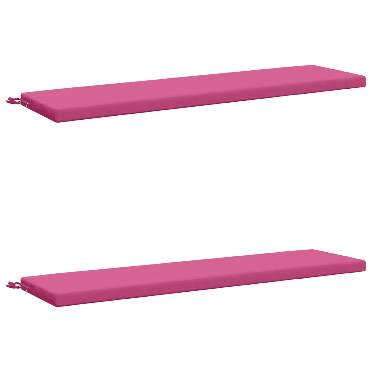 2-Piece Bench Cushions SOEST 2 pcs 100% Polyester Pink