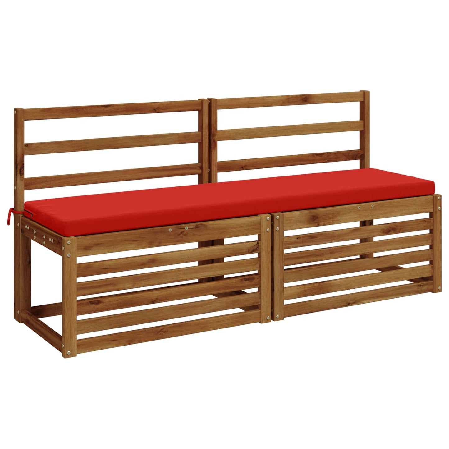 Bench Cushion SOEST 100% Polyester Red 140 x 40 x 5 cm