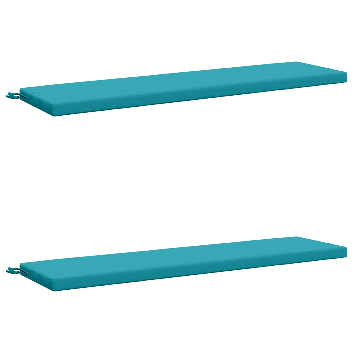 Bench Cushions SOEST 2 pcs 100% Polyester Turquoise