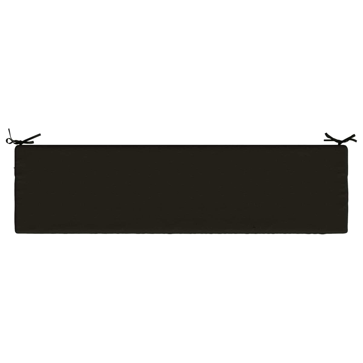 Bench Cushion SOEST 100% Polyester Black 150 x 40 x 5 cm
