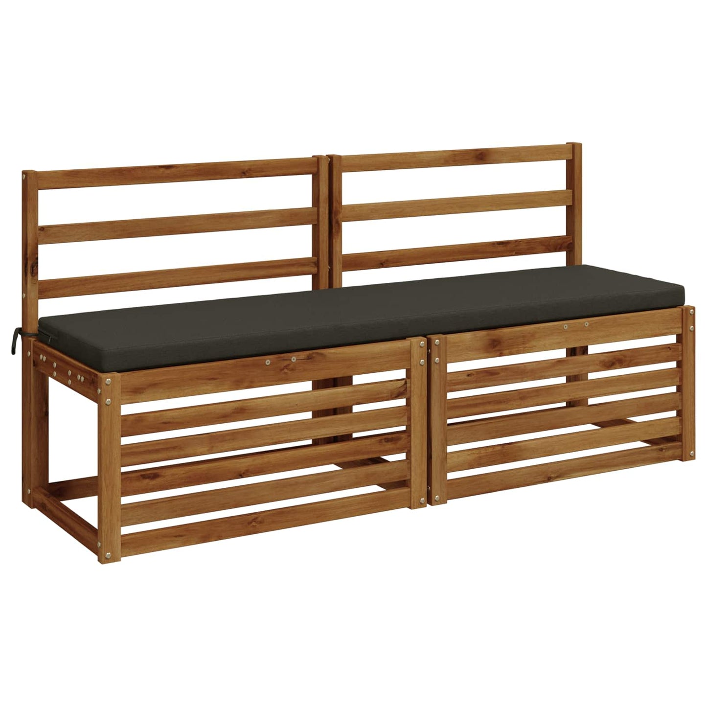 Bench Cushion SOEST 100% Polyester Anthracite 150 x 40 x 5 cm