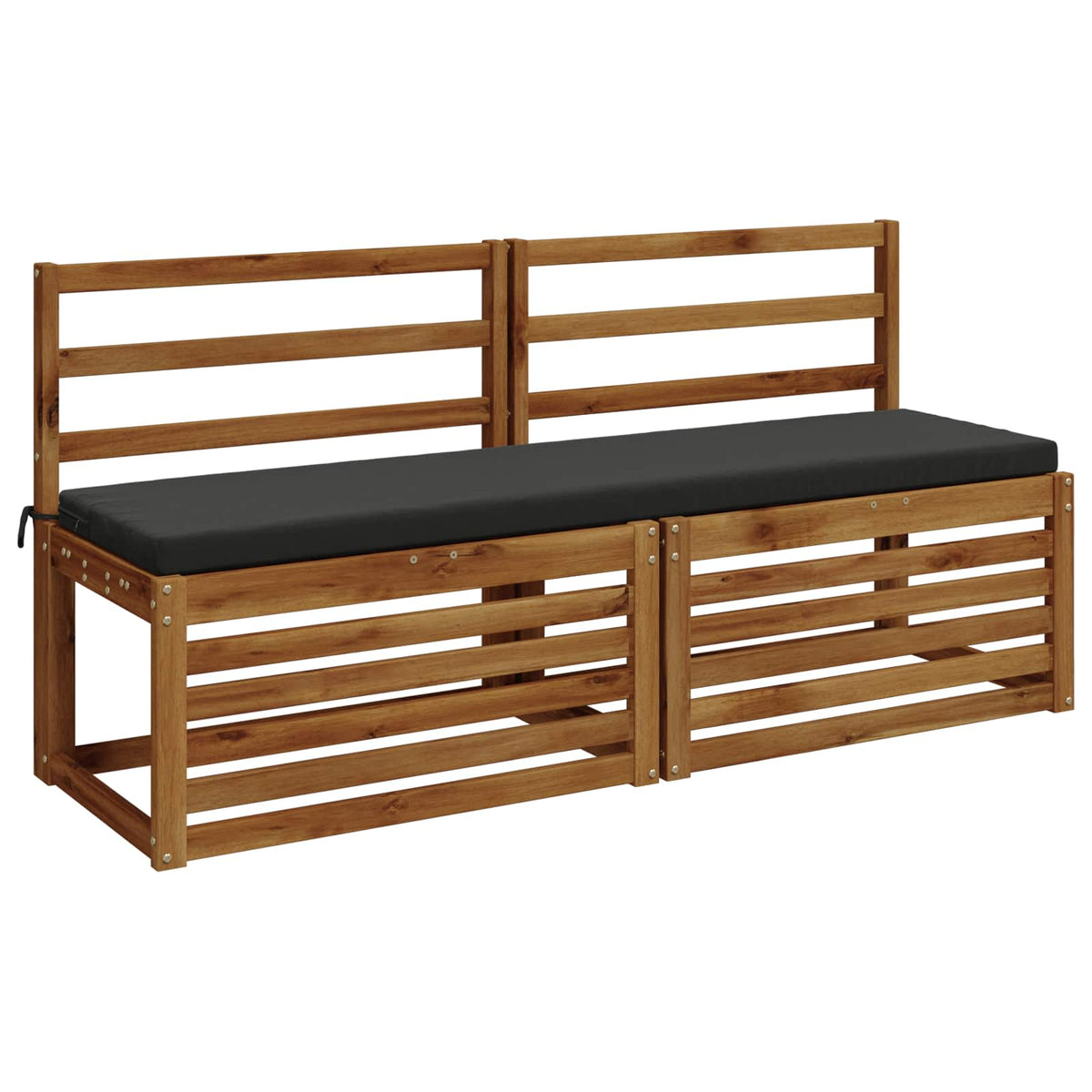 Bench Cushion SOEST 100% Polyester Anthracite 150 x 40 x 5 cm
