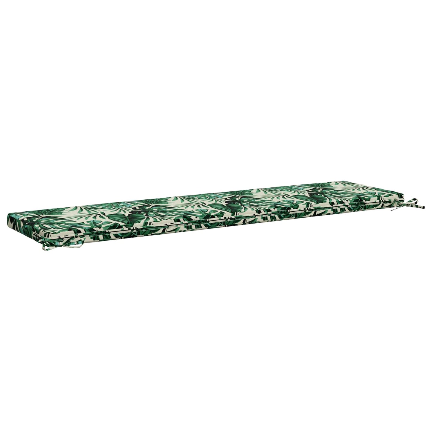 Bench Cushion SOEST 100% Polyester Leaf Pattern 150 x 40 x 5 cm