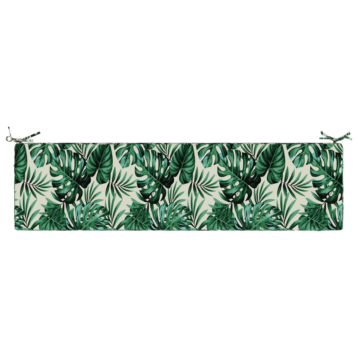 Bench Cushion SOEST 100% Polyester Leaf Pattern 150 x 40 x 5 cm