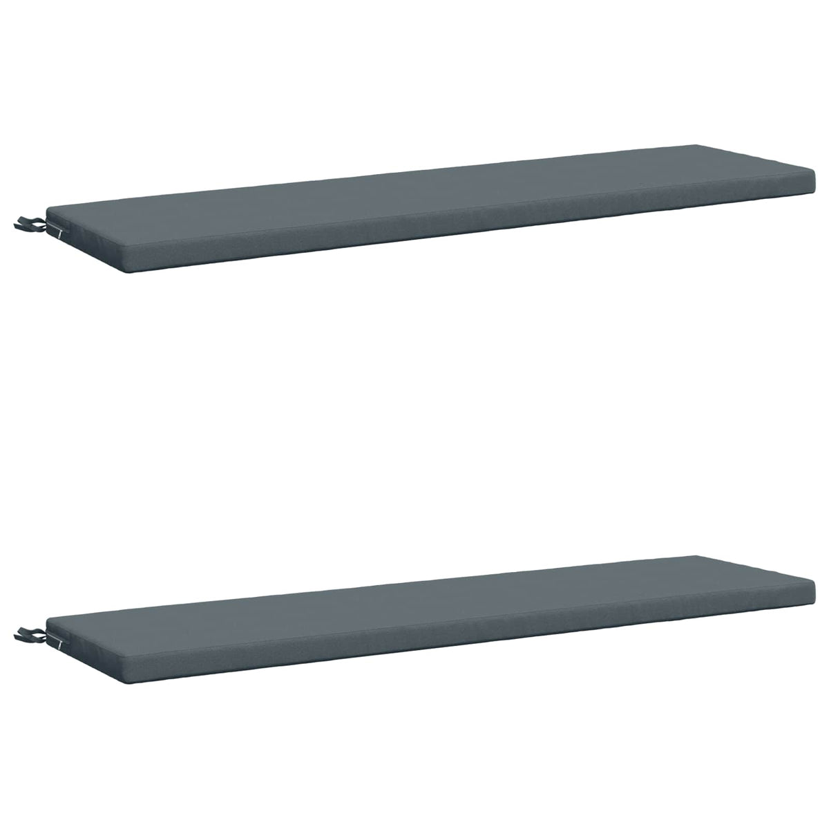 Bench Cushions SOEST 2 pcs 100% Polyester Blue 160 x 40 x 5 cm