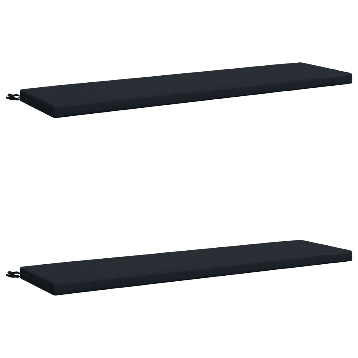 2-Piece Bench Cushions SOEST 2 pcs 100% Polyester Dark Blue