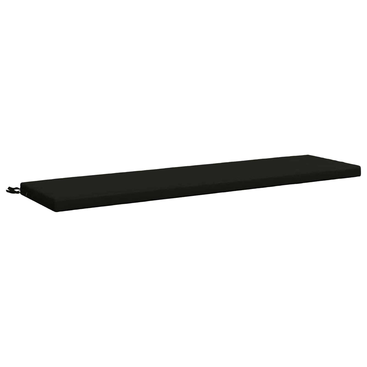 Bench Cushion SOEST 100% Polyester Black 160 x 40 x 5 cm