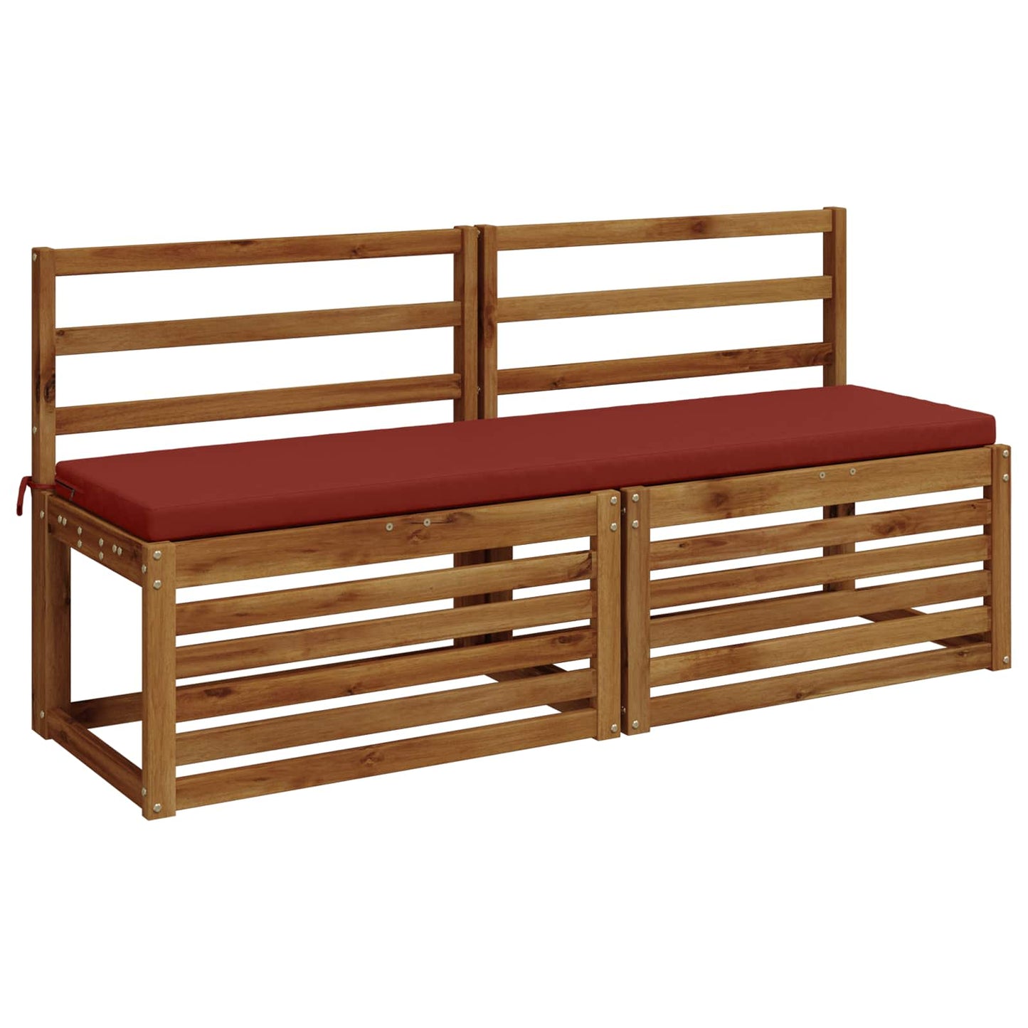 Bench Cushion SOEST 100% Polyester Red 160 x 40 x 5 cm