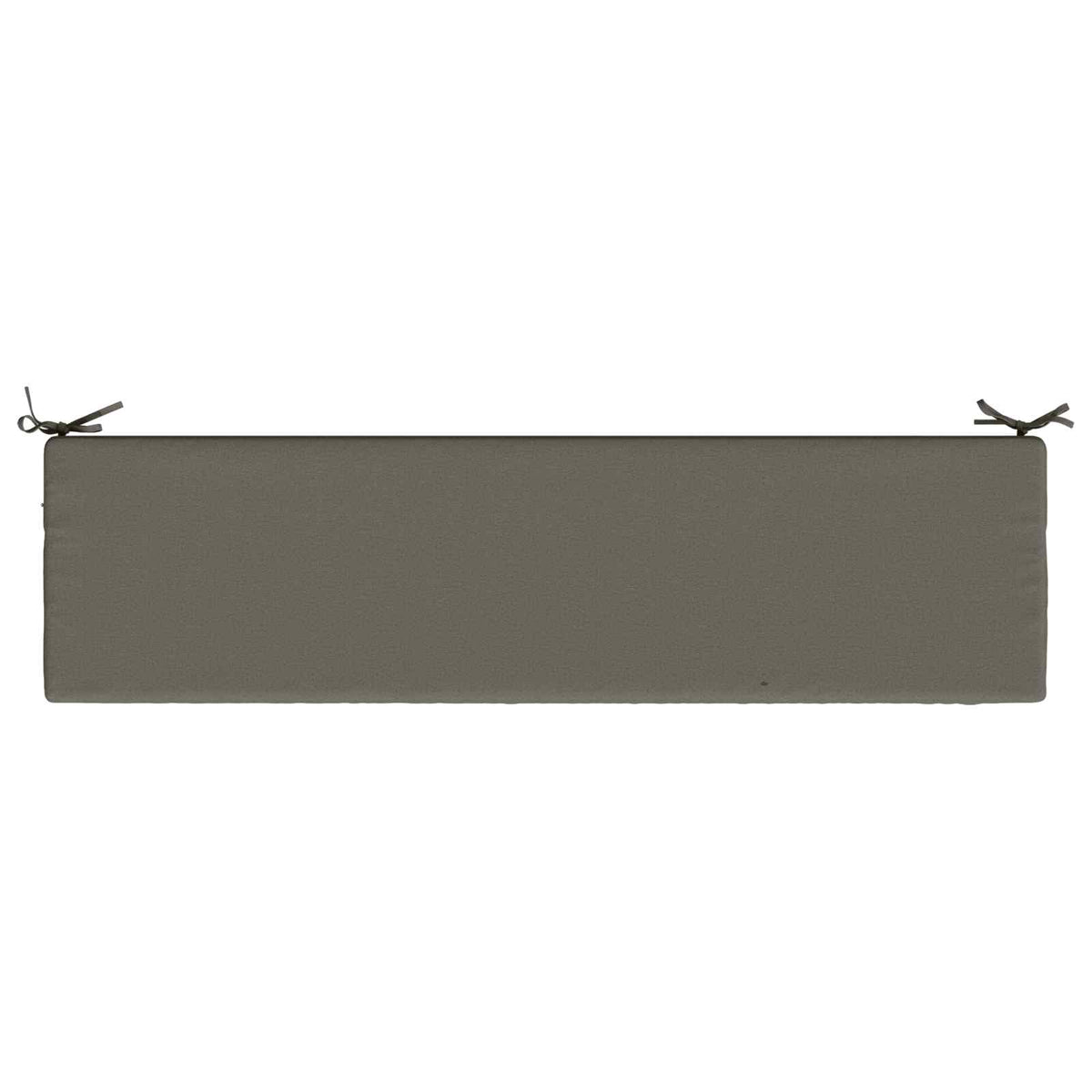 Bench Cushion SOEST 100% Polyester Grey 160 x 40 x 5 cm