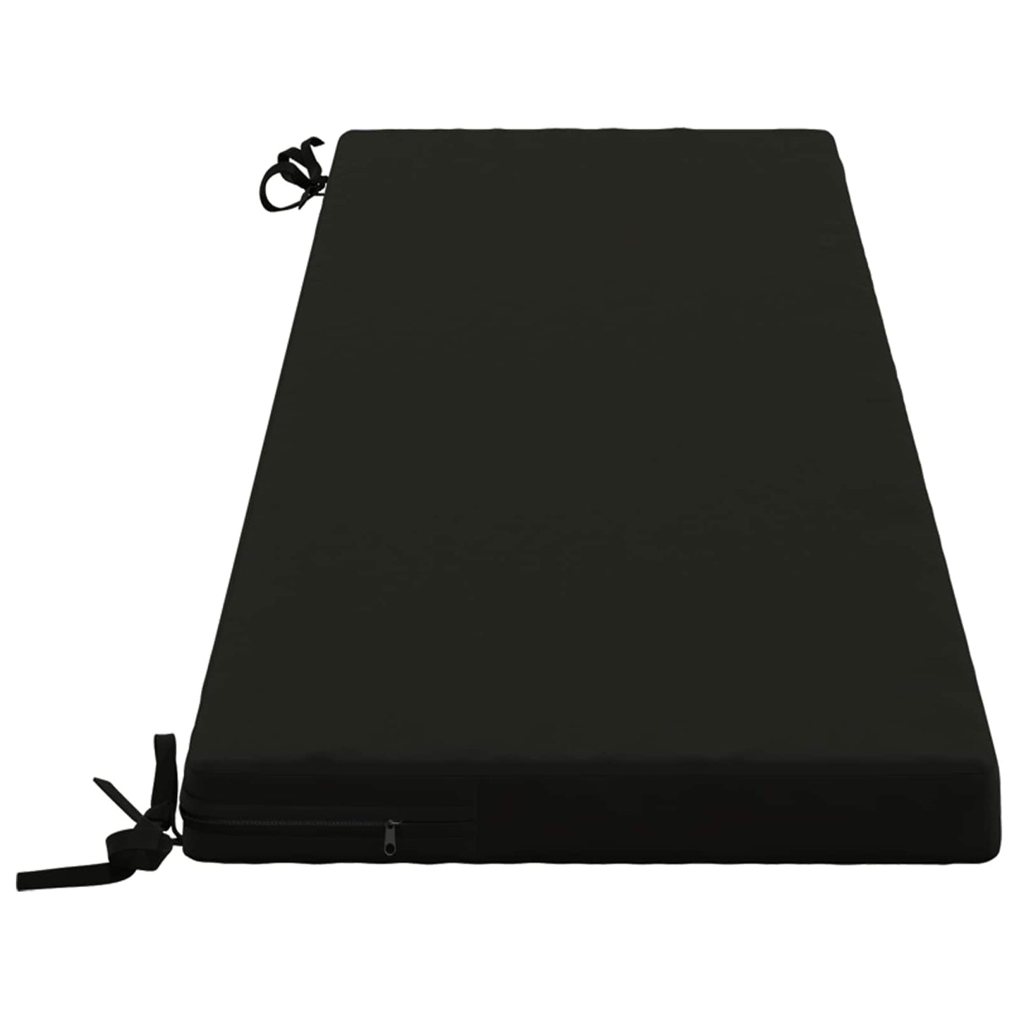 Bench Cushion SOEST 100% Polyester Black 160 x 40 x 5 cm