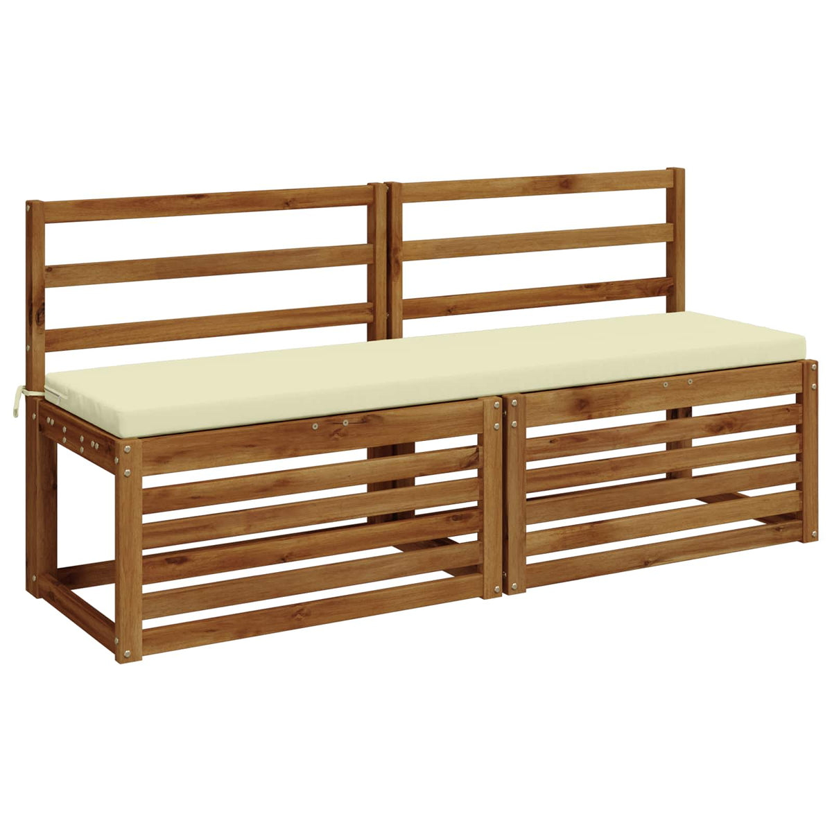 Bench Cushion SOEST 100% Polyester Cream 160 x 40 x 5 cm